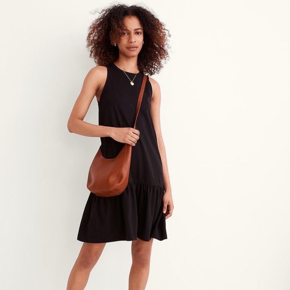 Madewell Brightside Ruffle Tank Mini Dress